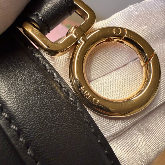 SOLD Fendi Peekaboo ISeeU Top-Handle – Noir / Rose / Tortora – Like New - Picture 8 of 13